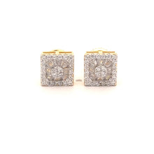 ISADORA 925 CZ GOLD ICED OUT EARRINGS | 9219522