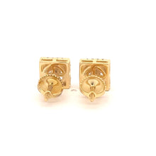ISADORA 925 CZ GOLD ICED OUT EARRINGS | 9219522