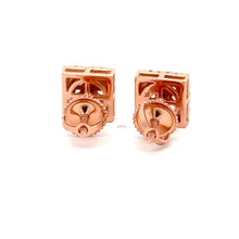 ISADORA 925 CZ ROSE GOLD ICED OUT EARRINGS | 9219525