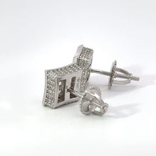 NIVALIS 925 CZ RHODIUM ICED OUT EARRINGS | 9219541