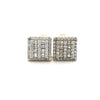 CAELUM 925 CZ GOLD ICED OUT EARRINGS | 9219632