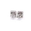 NYXARIS 925 CZ RHODIUM ICED OUT EARRINGS | 9219691
