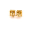 NYXARIS 925 CZ GOLD ICED OUT EARRINGS | 9219692