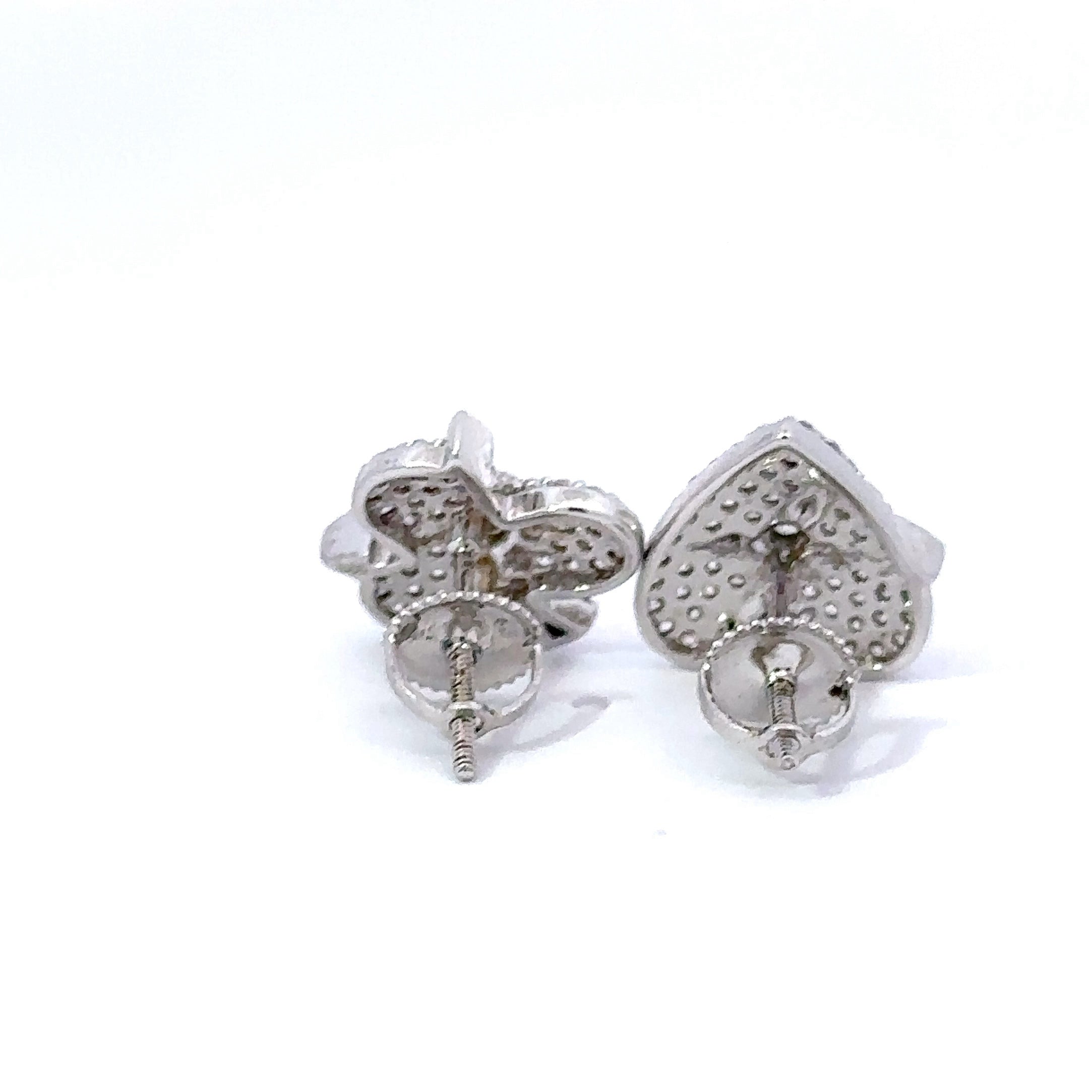 AZURIAN 925 CZ RHODIUM ICED OUT EARRINGS | 9219951