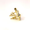 AZURIAN 925 CZ GOLD ICED OUT EARRINGS | 9219952