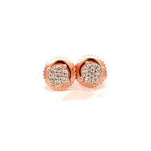 AMETRINE 925 CZ ROSE GOLD ICED OUT EARRINGS | 9220055