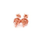 AMETRINE 925 CZ ROSE GOLD ICED OUT EARRINGS | 9220055