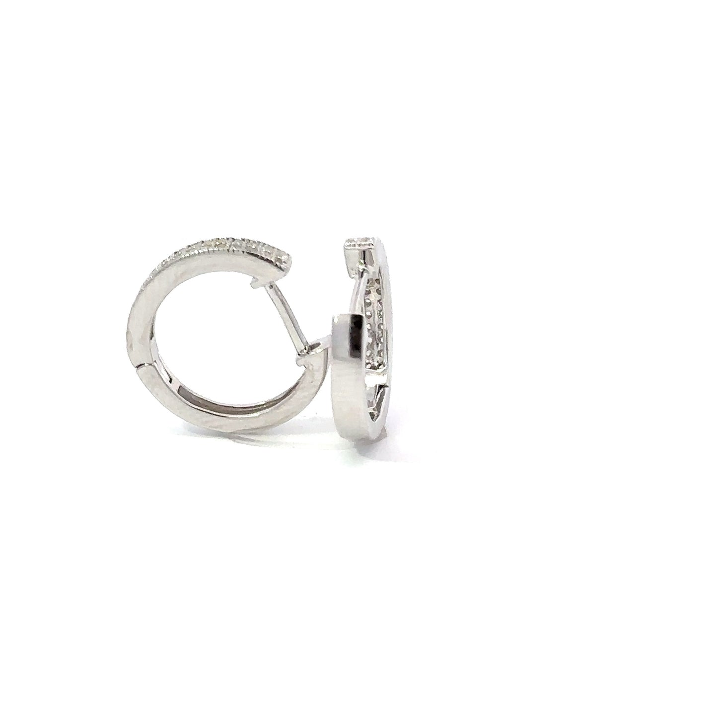 LYREA 925 CZ RHODIUM ICED OUT EARRINGS | 9220091