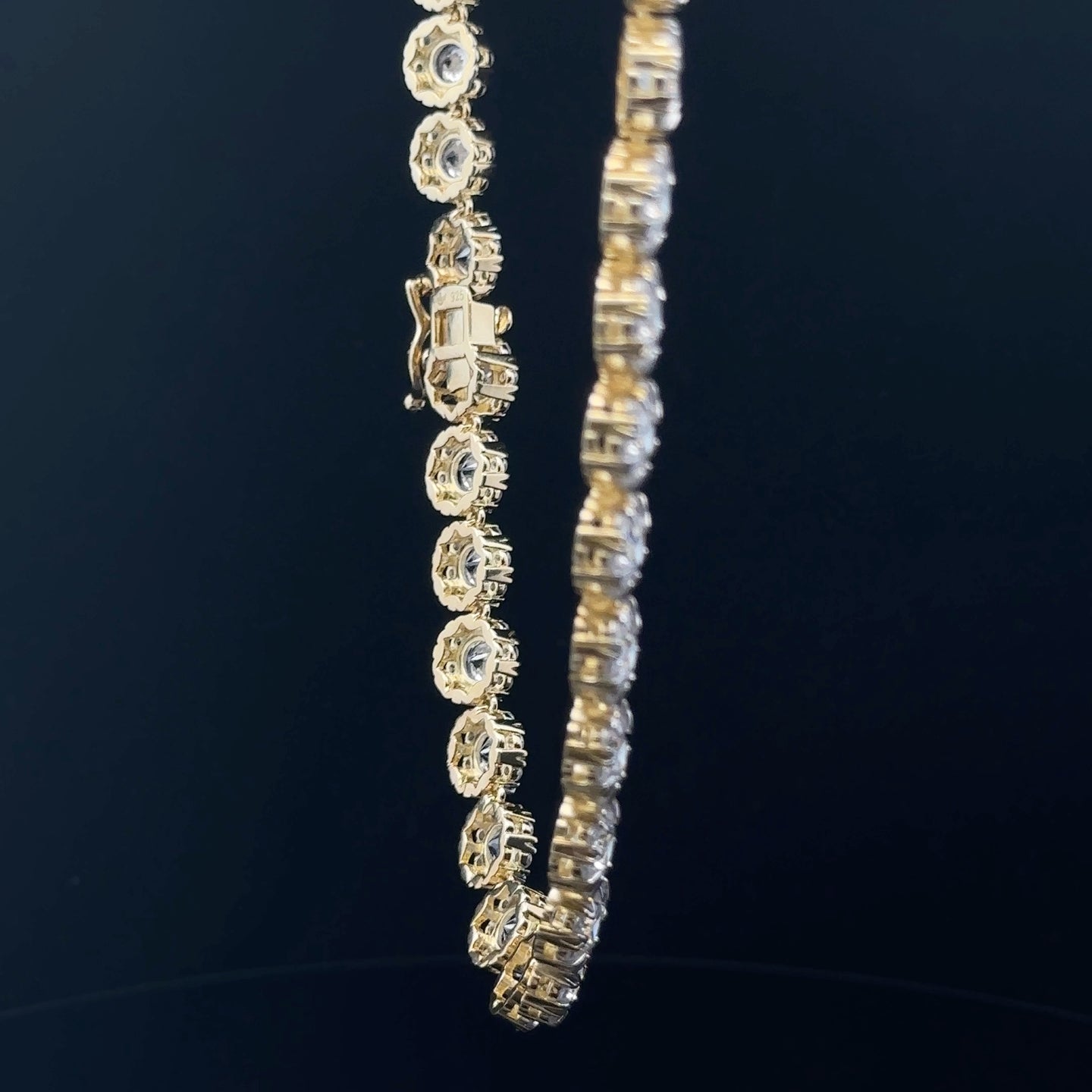 ANGELIC 20" 925 CZ GOLD ICED OUT NECKLACE I 9220122