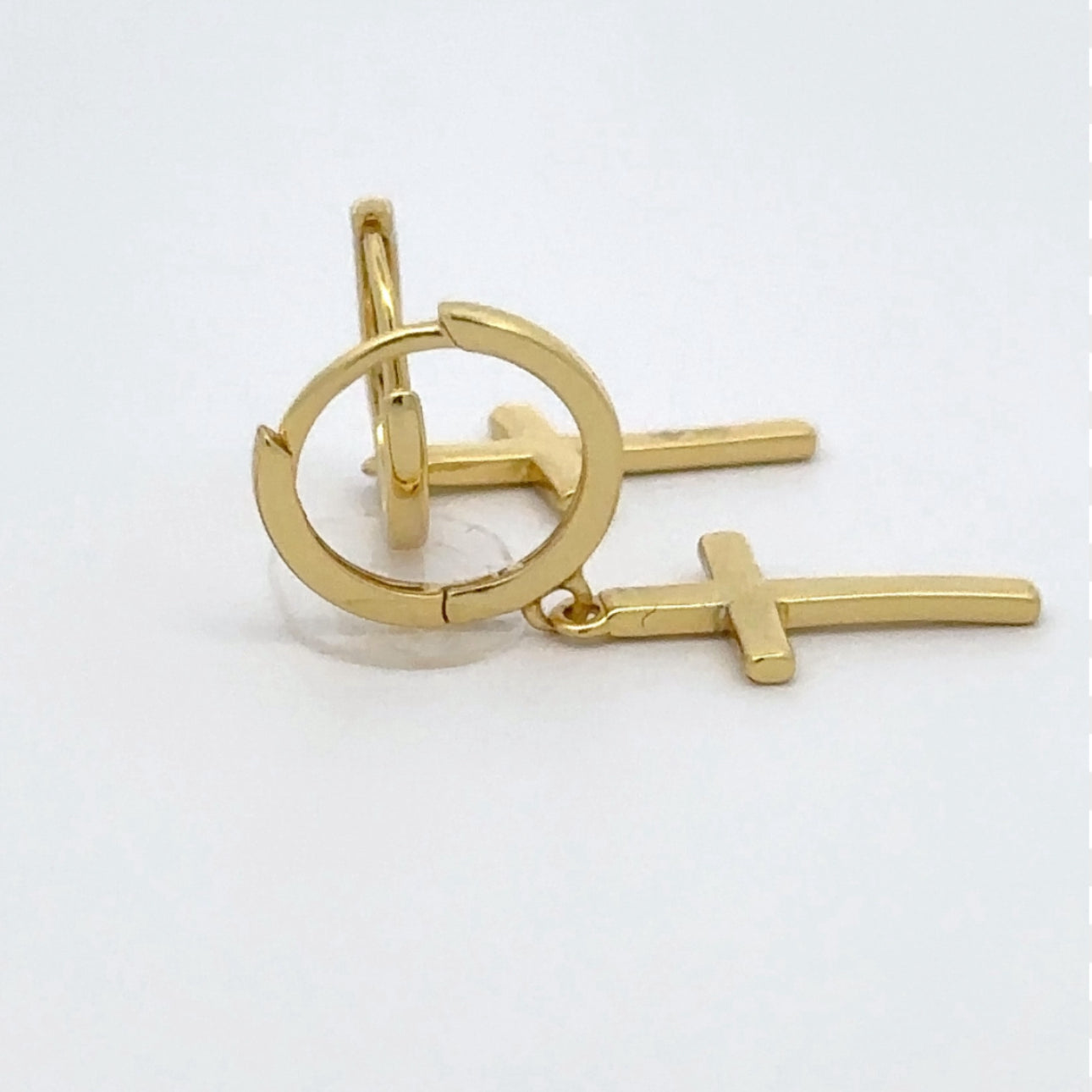 LYRICA 925 CZ GOLD ICED OUT EARRINGS | 9220232