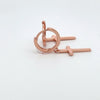 LYRICA 925 CZ ROSE GOLD ICED OUT EARRINGS | 9220235