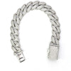 AVALANCHE 14MM 8" 925 CZ RHODIUM ICED OUT CUBAN CHAIN | 9220861