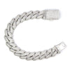 AVALANCHE 14MM 8" 925 CZ RHODIUM ICED OUT CUBAN CHAIN | 9220861