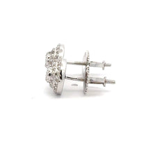 CYRENE 925 CZ RHODIUM ICED OUT EARRINGS | 9220921