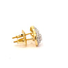 CYRENE 925 CZ GOLD ICED OUT EARRINGS | 9220922