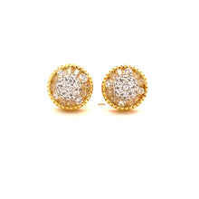 JINX 925 CZ GOLD ICED OUT EARRINGS | 9220942