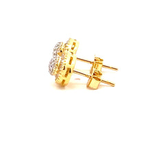 JINX 925 CZ GOLD ICED OUT EARRINGS | 9220942