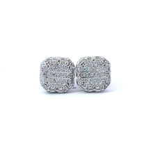 ONDINE 925 CZ RHODIUM ICED OUT EARRINGS | 9220961