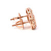 ONDINE 925 CZ ROSE GOLD ICED OUT EARRINGS | 9220965