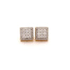 SOLANUM 925 CZ GOLD ICED OUT EARRINGS | 9221002