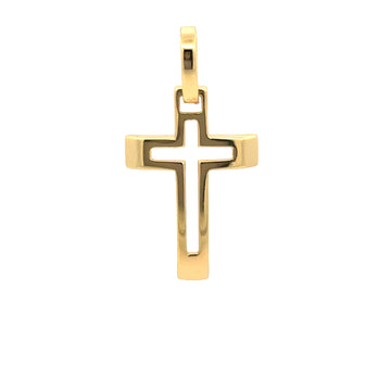 FIONN 925 CZ GOLD ICED OUT PENDANT | 9219002