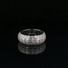 LUSTER 925 SILVER CZ MENS RHODIUM ICED OUT RING | 9222261
