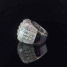 NOTARO 925 SILVER CZ MENS RHODIUM ICED OUT RING | 9222321