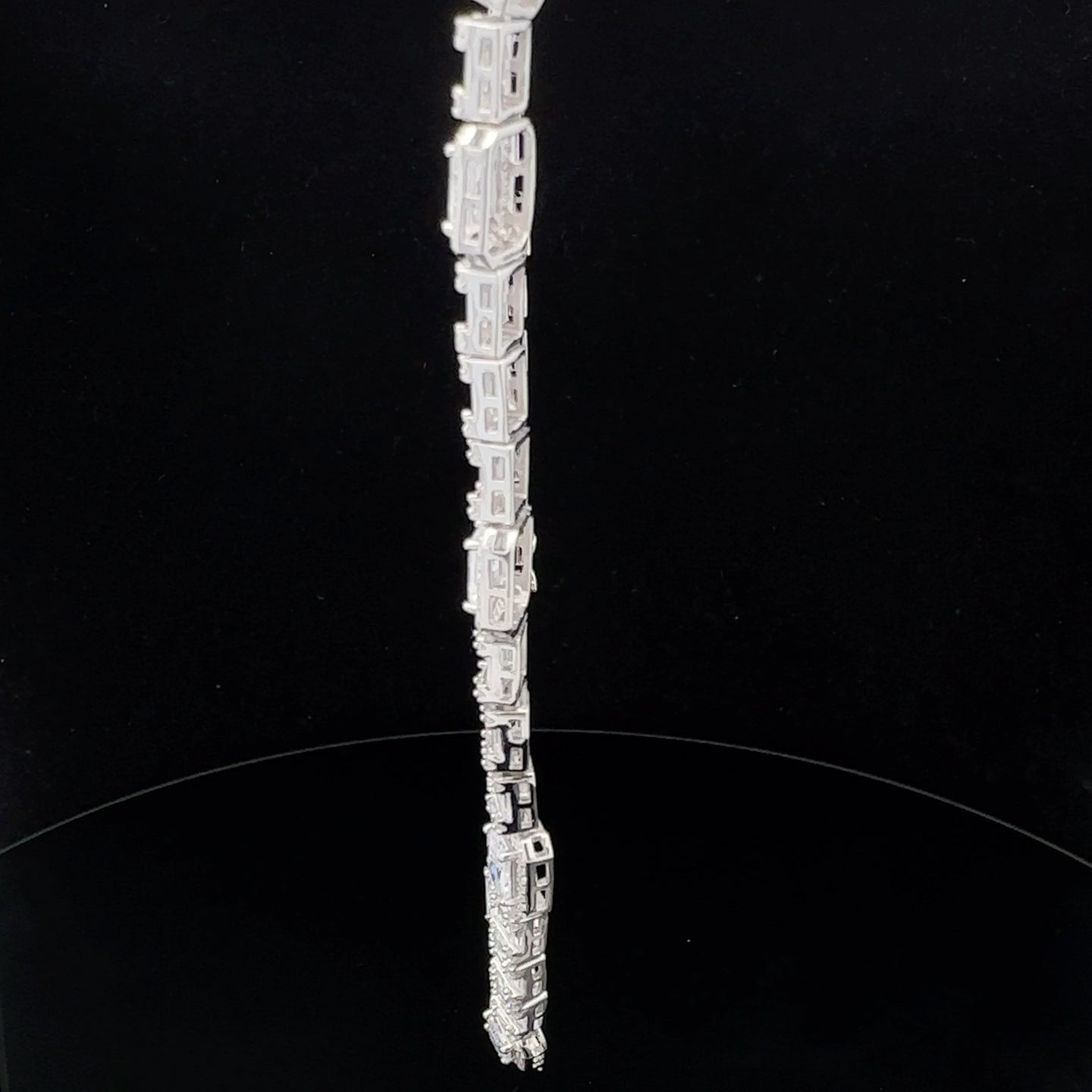 POSH 7MM 925 CZ RHODIUM ICED OUT NECKLACE I 9222361