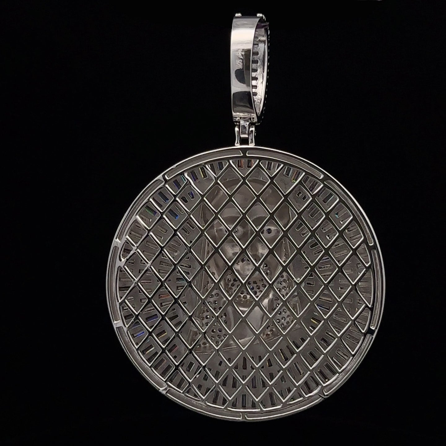 QUASAR 925 CZ RHODIUM ICED OUT PENDANT | 9222371