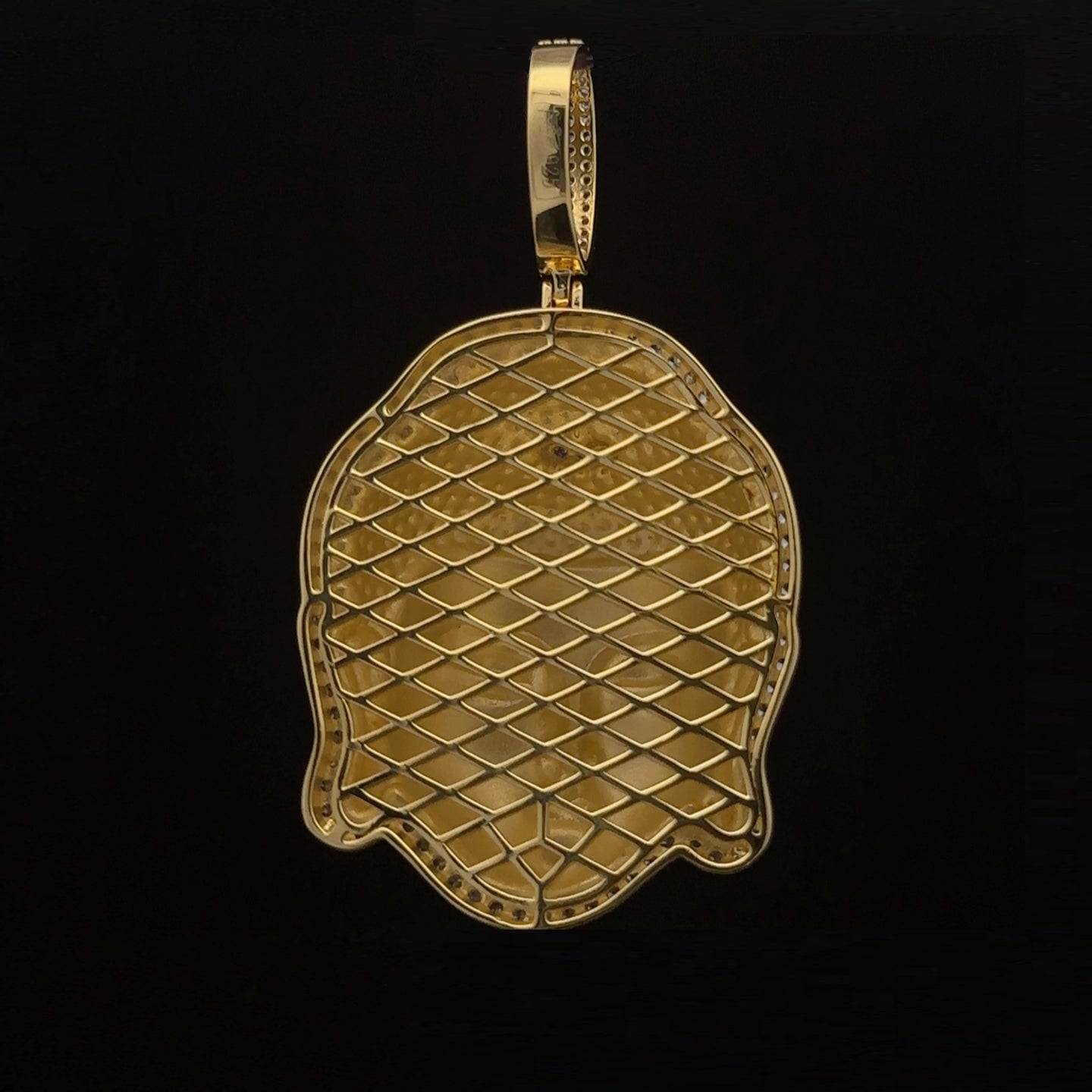 ASTRALIS 925 CZ GOLD ICED OUT PENDANT | 9222392