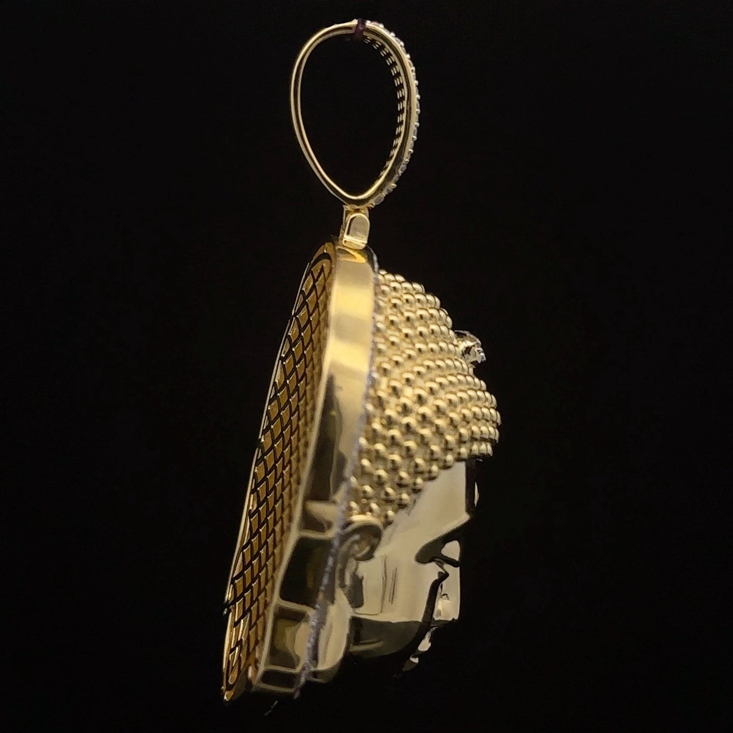 ASTRALIS 925 CZ GOLD ICED OUT PENDANT | 9222392