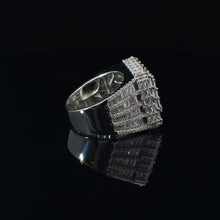 GLIMMER 925 CZ RHODIUM MENS ICED OUT RING | 9222451