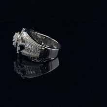 GLACIAL 925 CZ RHODIUM MENS ICED OUT RING | 9222511