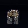 GLEAM 925 CZ YELLOW GOLD MENS ICED OUT RING | 9222572