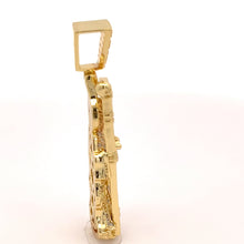 ISOLDE 925 CZ GOLD ICED OUT PENDANT | 9222642