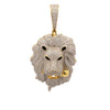 ORACLE 925 CZ GOLD ICED OUT PENDANT | 9222672