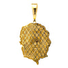 ORACLE 925 CZ GOLD ICED OUT PENDANT | 9222672