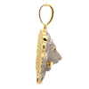ORACLE 925 CZ GOLD ICED OUT PENDANT | 9222672