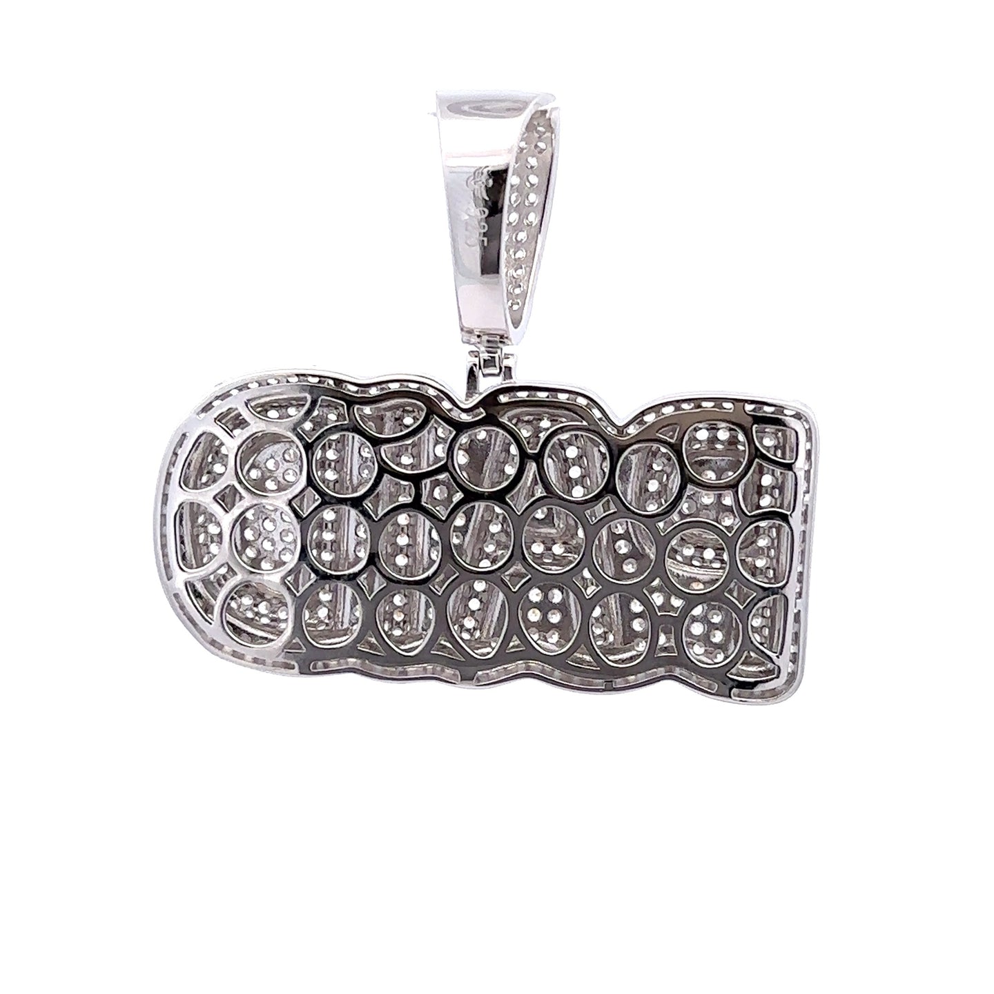 XANADU 925 CZ RHODIUM ICED OUT PENDANT | 9222701