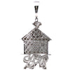 AEONIAN 925 CZ RHODIUM ICED OUT PENDANT | 9222711