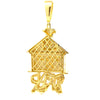 AEONIAN 925 CZ GOLD ICED OUT PENDANT | 9222712