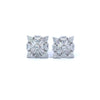 ZIRI 925 CZ RHODIUM ICED OUT EARRINGS  |  9222731