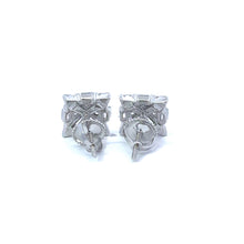 ZIRI 925 CZ RHODIUM ICED OUT EARRINGS  |  9222731