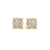 ZIRI 925 CZ GOLD ICED OUT EARRINGS  | 9222732