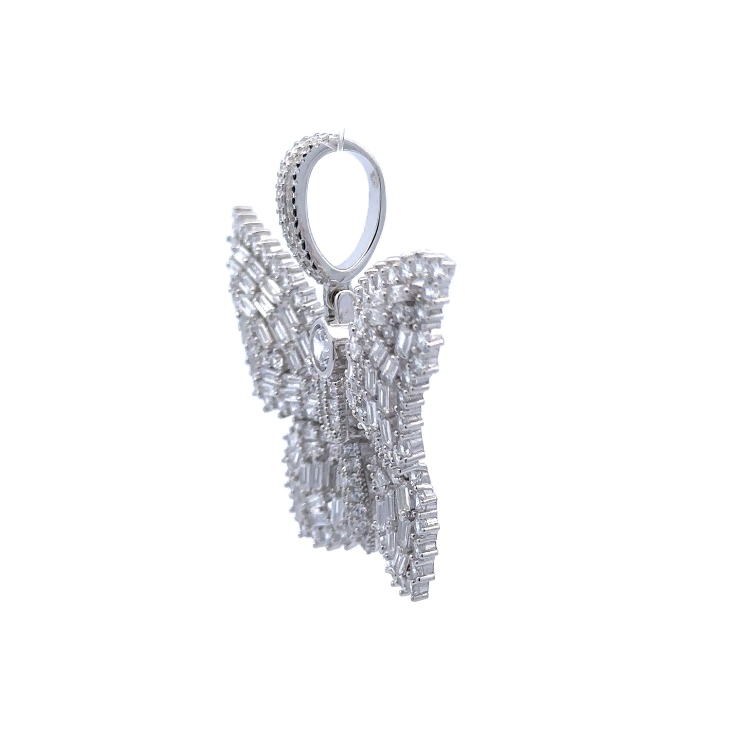 MONARCH 925 CZ RHODIUM ICED OUT PENDANT | 9222781