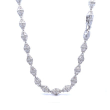 PYRRHUS 925 CZ RHODIUM ICED OUT CUBAN CHAIN | 9222791