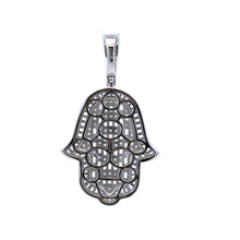 UMBRAN 925 CZ RHODIUM ICED OUT PENDANT | 9222851