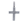 AMBRASS 925 CZ RHODIUM ICED OUT PENDANT | 9222871