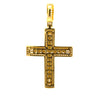 AMBRASS 925 CZ GOLD ICED OUT PENDANT | 9222872