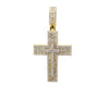 JUNIPER 925 CZ GOLD ICED OUT PENDANT | 9222902